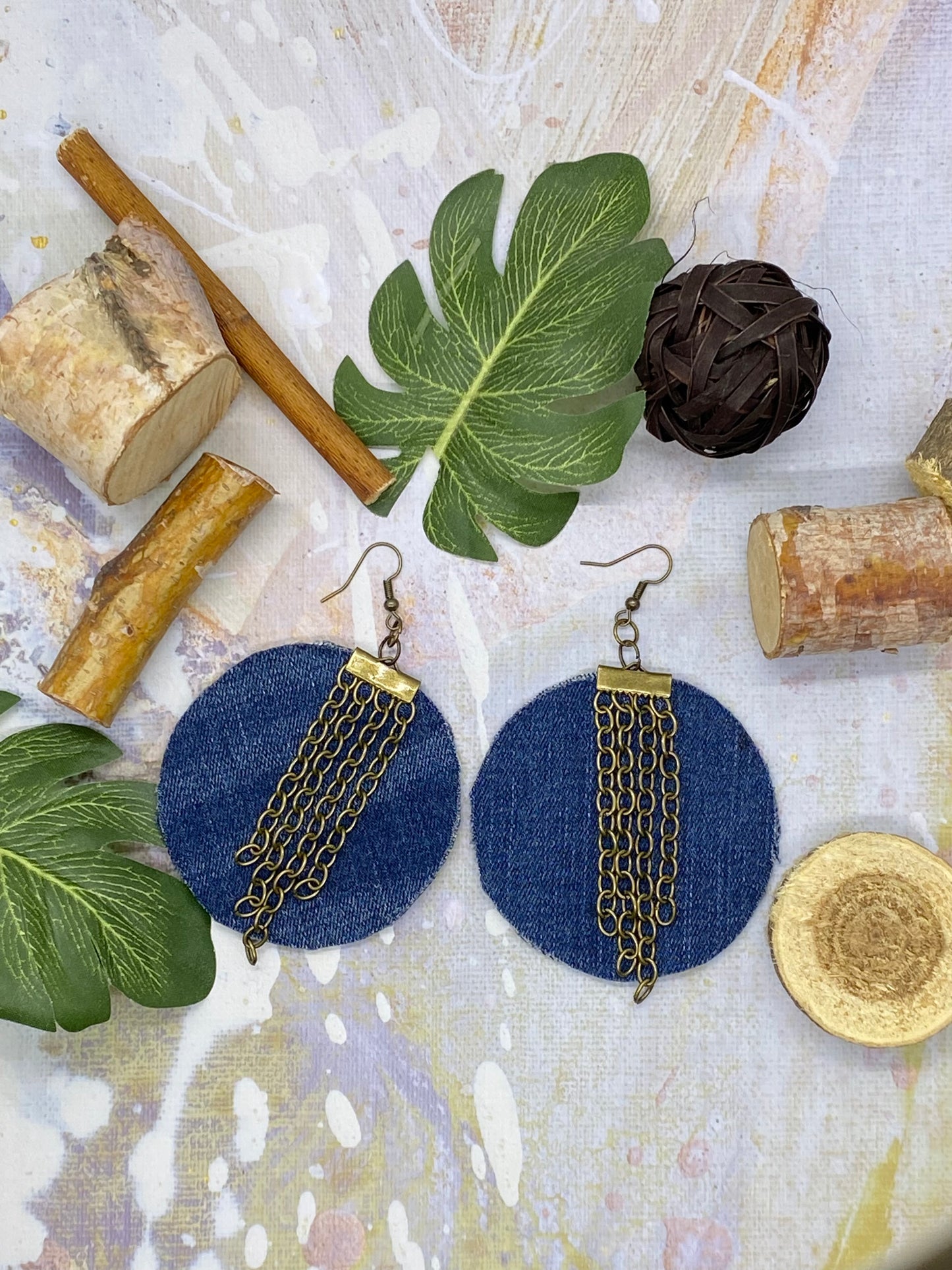 Denim Luxe Earrings