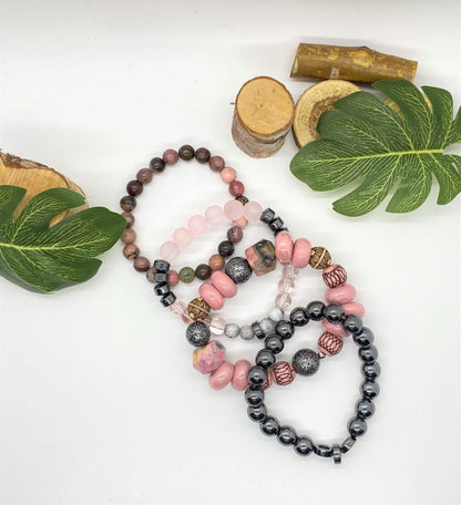 Pink Smoke Bracelets