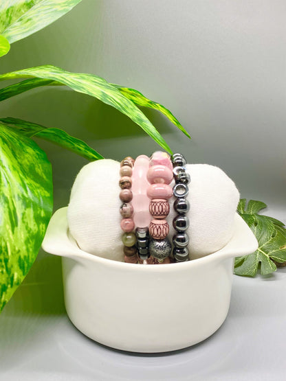 Pink Smoke Bracelets